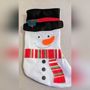 Festive Snowman Christmas Stocking